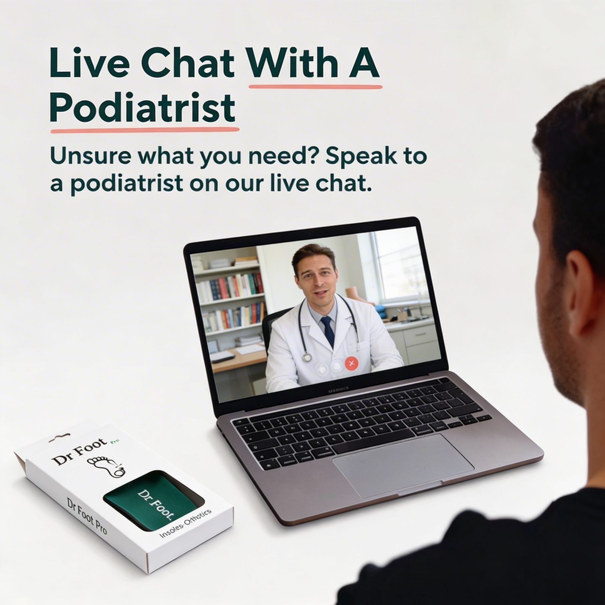 Dr Foot 3/4 Length Supination Insole (Ankle Sprain)