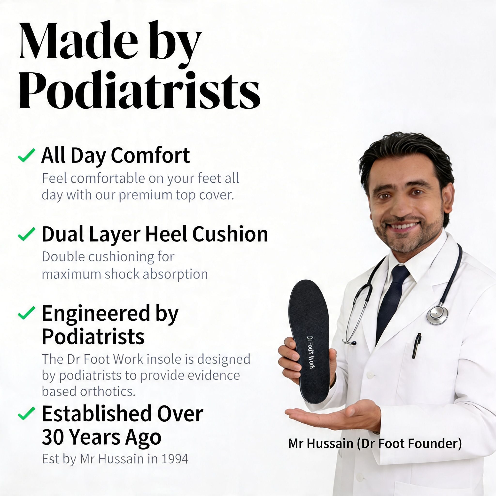 Dr Foot's Work Insoles