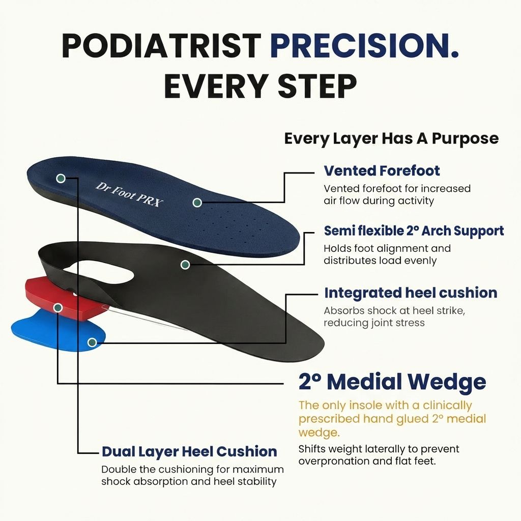 Dr Foot Prx Insoles (ULTIMATE Flat Feet Insoles!)