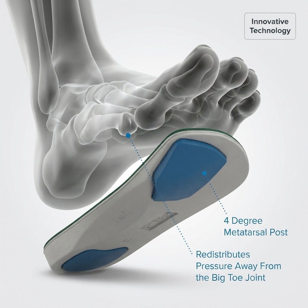 Dr Foot Pro Hallux Rigidus Insoles (3/4 length) Pair