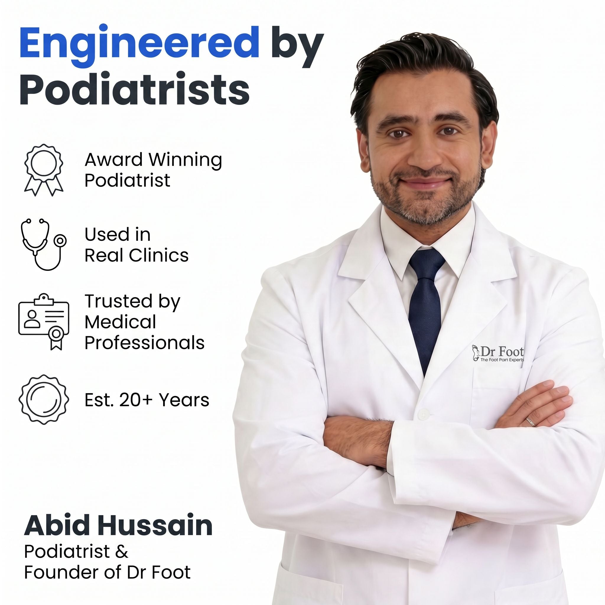 Dr Foot Pro Hallux Rigidus Insoles (3/4 length) Pair