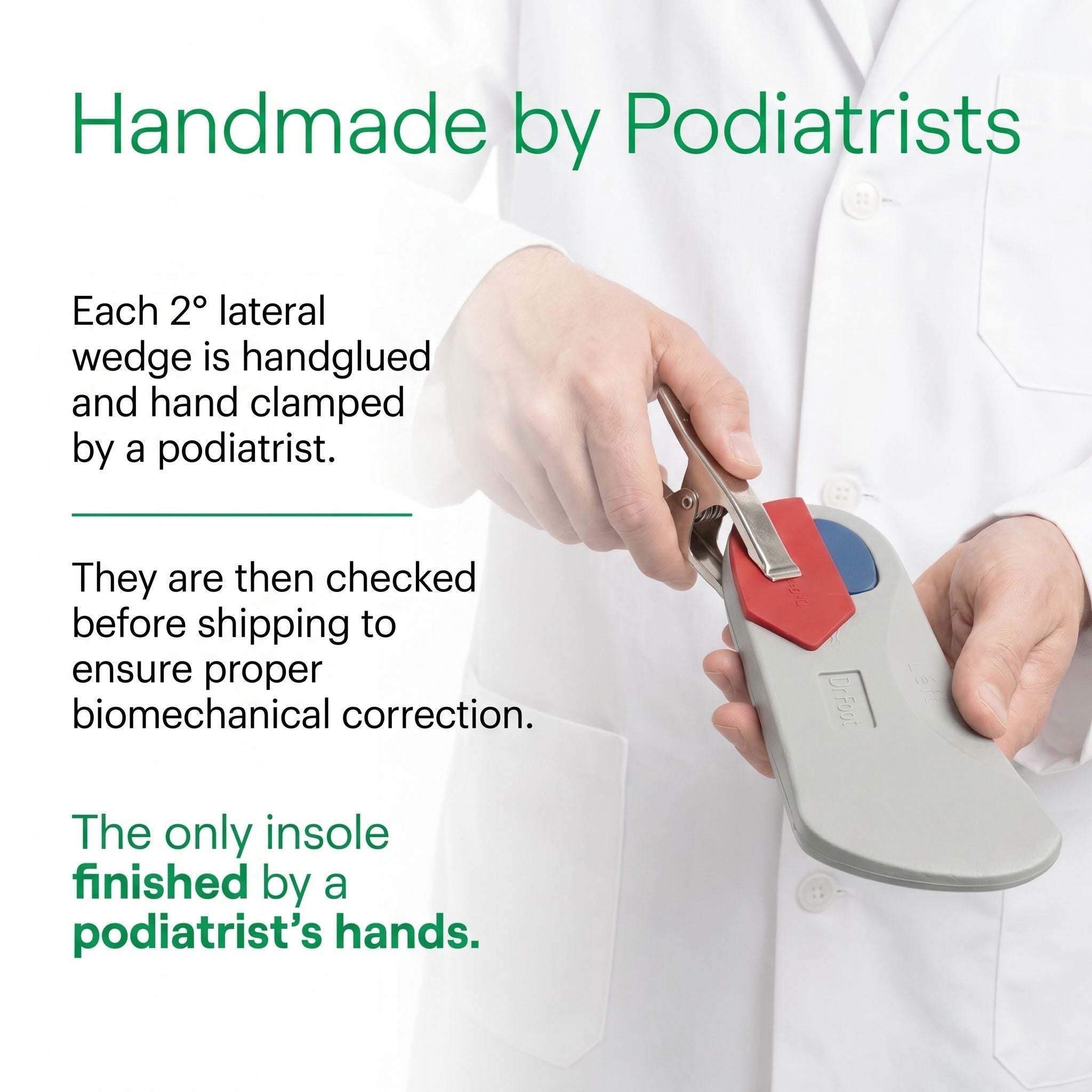 Dr Foot 3/4 Length Supination Insole (Ankle Sprain)