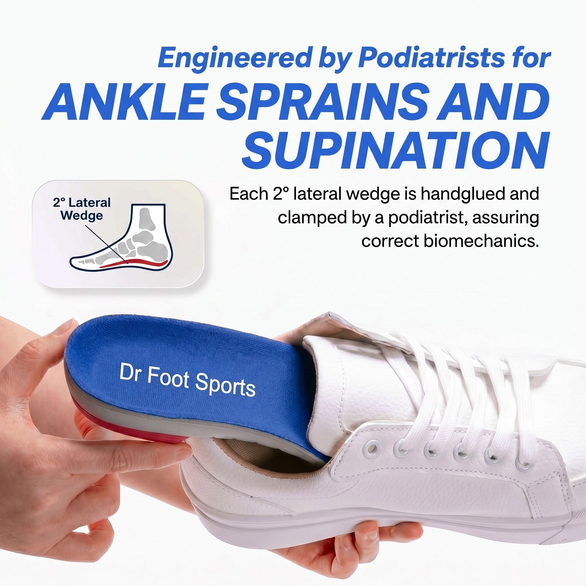 Dr Foot Sports Supination Insole (Ankle Sprain)