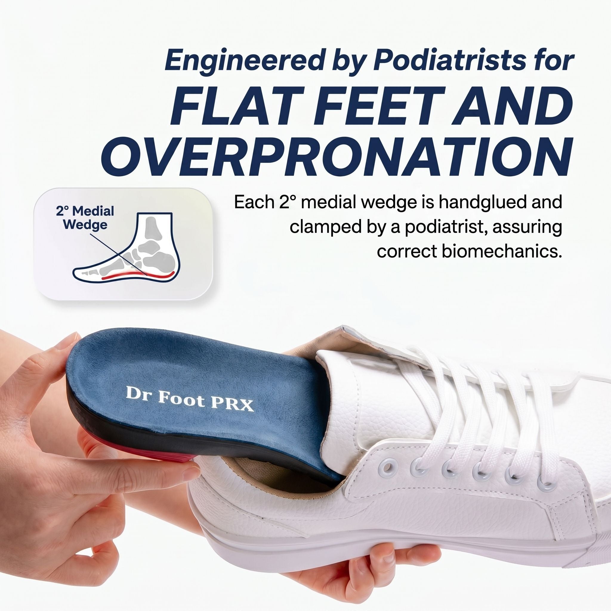 Dr Foot Prx Insoles (ULTIMATE Flat Feet Insoles!)