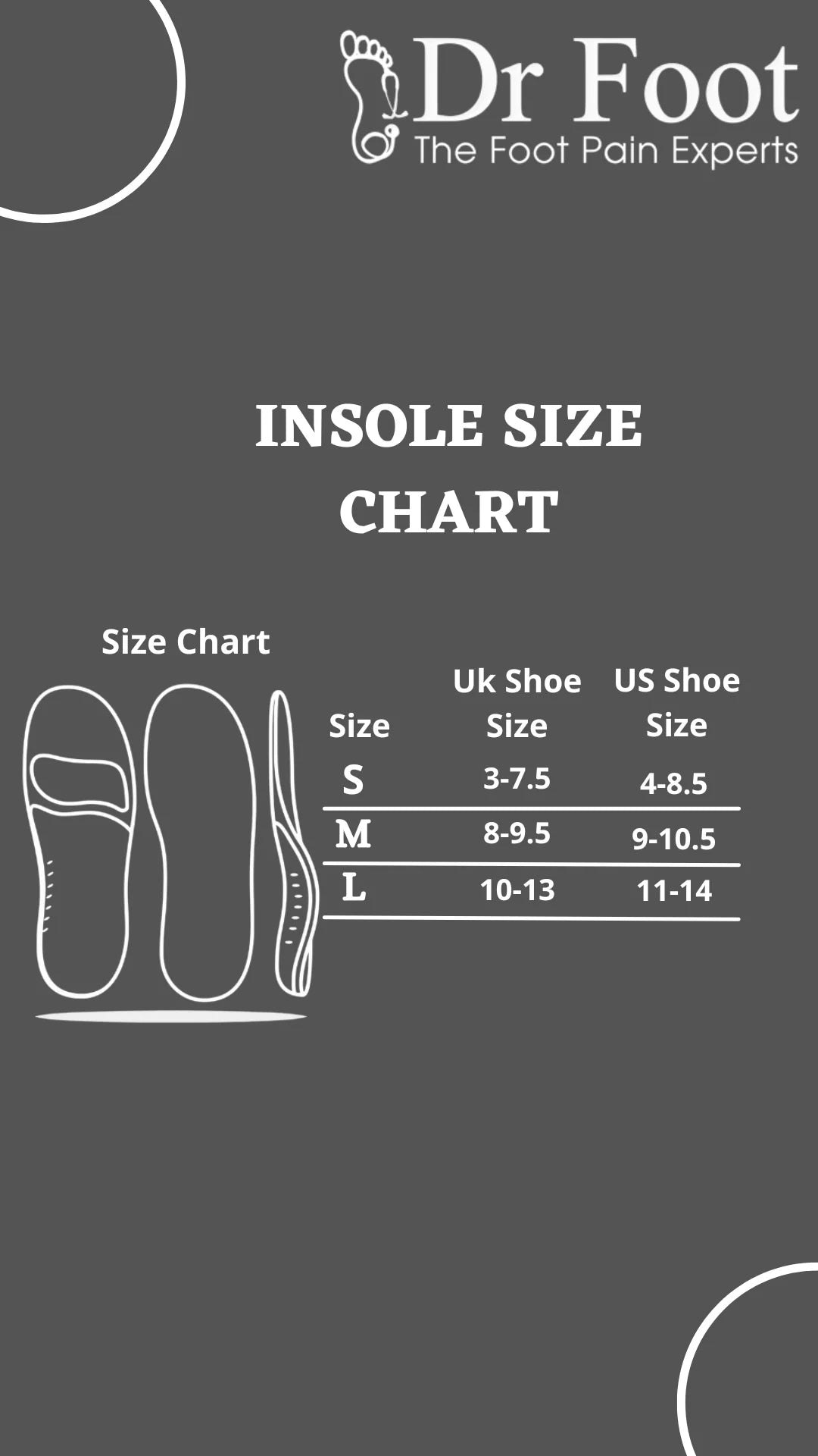 Dr Foot Work Insoles (CLEARANCE)